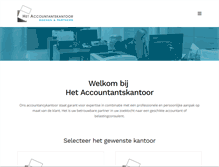 Tablet Screenshot of hetaccountantskantoor.be